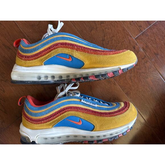 Nike Air Max 97 BVRTN OR Multicolor Running Shoes Men's Size - Picture 2 of 10